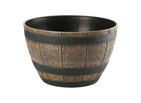 Donica BARREL 40 cm brąz ciemny