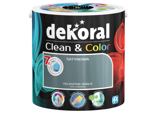 Farba lateksowa Clean&Color delikatna skała 2,5 l Dekoral