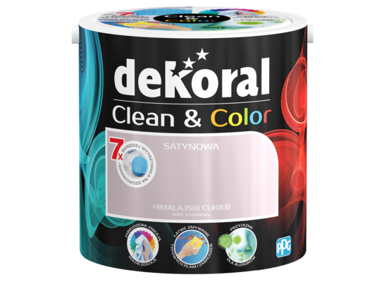 Farba lateksowa Clean&Color himalajski cukier 2,5 l Dekoral