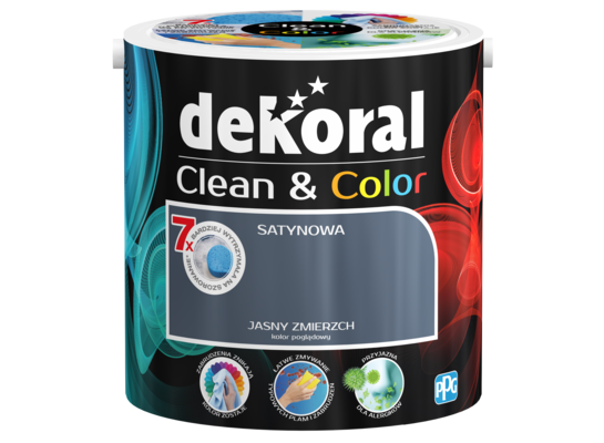 Farba lateksowa Clean&Color jasny zmierzch 2,5 l Dekoral