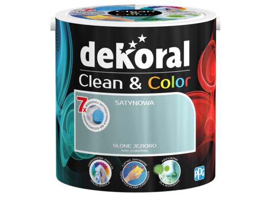 Farba lateksowa Clean&Color słone jezioro 2,5 l Dekoral