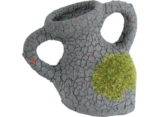 Dekoracja akwarium fragment amfory z mchem ETNA S ZOLUX
