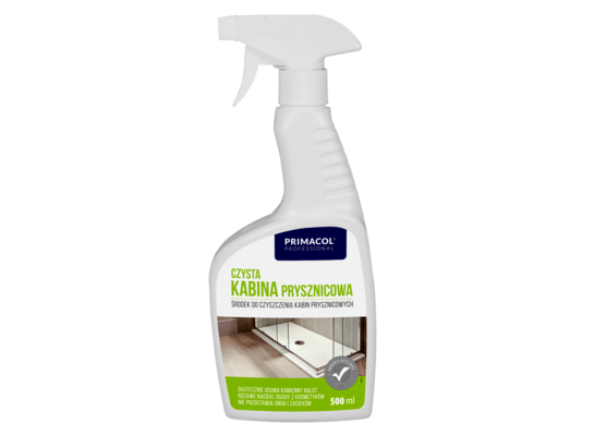 Czysta kabina prysznicowa rozpylacz 575 ml Primacol Professional