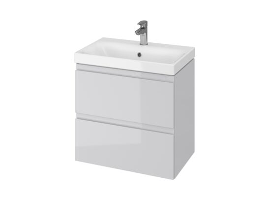 Set Moduo slim 60 szary dsm (szafka + umywalka)