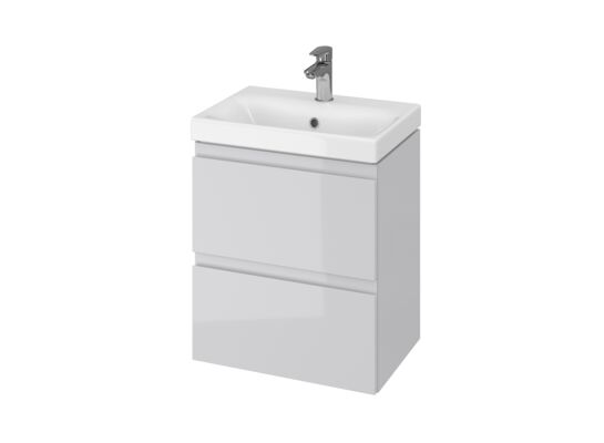 Set Moduo slim 50 szary dsm (szafka + umywalka)