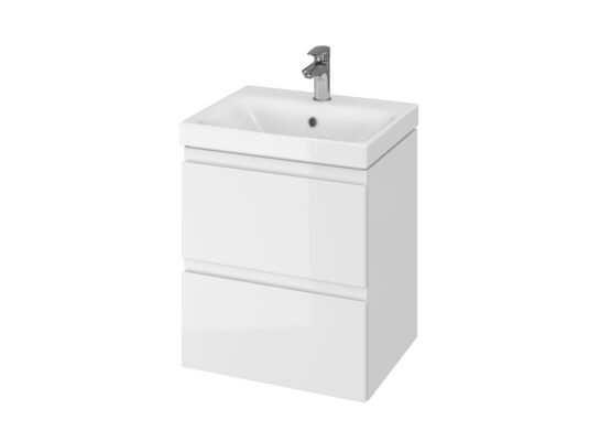 Set Moduo 50 biały dsm (szafka + umywalka)