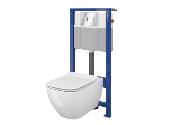 Zestaw podtynkowy WC B141 System 51 pneu mz co um dur Accento sq chr bł Diago Cersanit