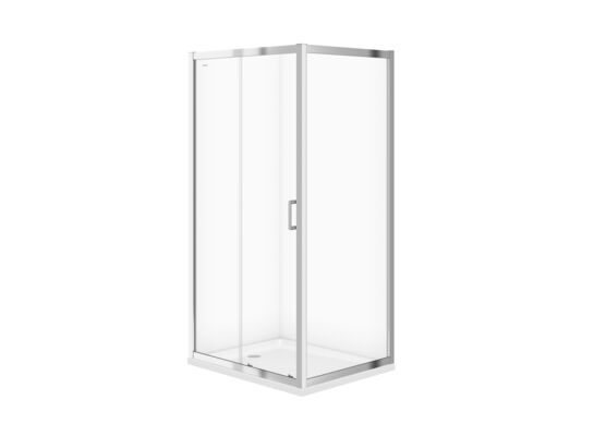 Kabina prysznicowa przesuwna ZIP 100 x 80 x 190 szkło transparentne