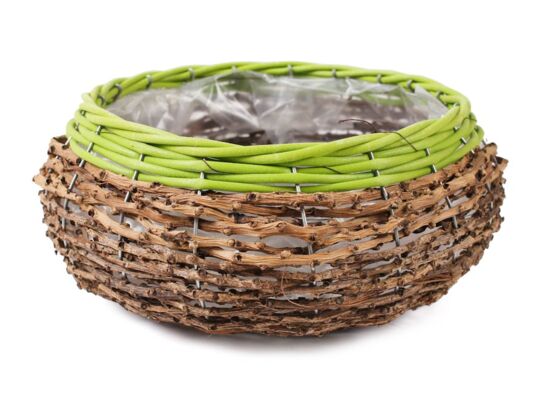 Kosz okrągły do obsadzania kwiatami