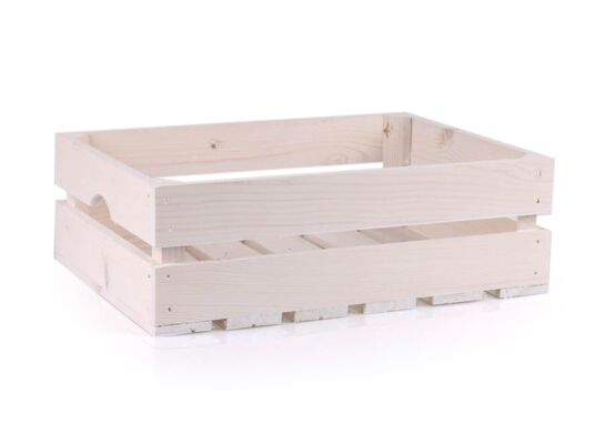 Skrzynka drewniana biała