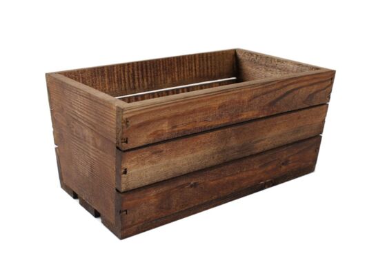 Skrzynka drewniana brązowa