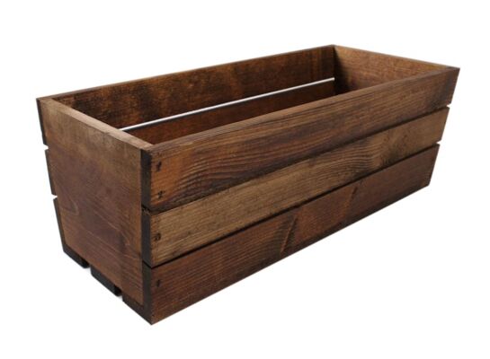 Skrzynka drewniana brązowa