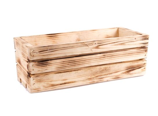 Skrzynka drewniana jasnobrązowa