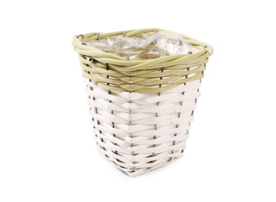 Osłonka wiklinowa na doniczkę 12 x 12 x 13 cm