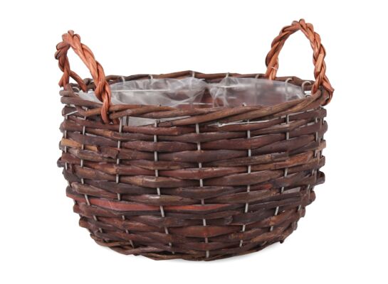 Kosz z uchwytami okrągły 20 x 20 x 11/17 cm