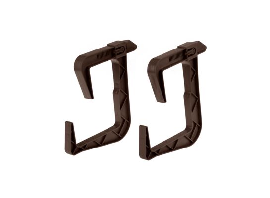 Uchwyty doniczki balkonowej komplet brązowy