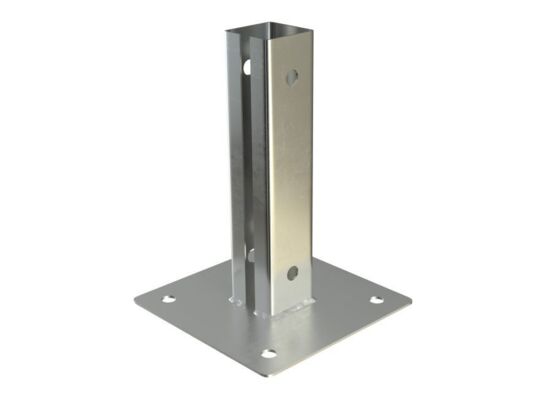 Podstawa słupka 60 x 40 mm 20 cm ocynk