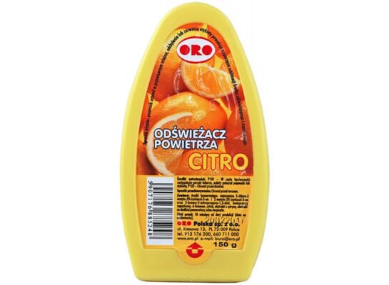 Odświeżacz powietrza w żelu "cytrynowy" 150 ml ORO