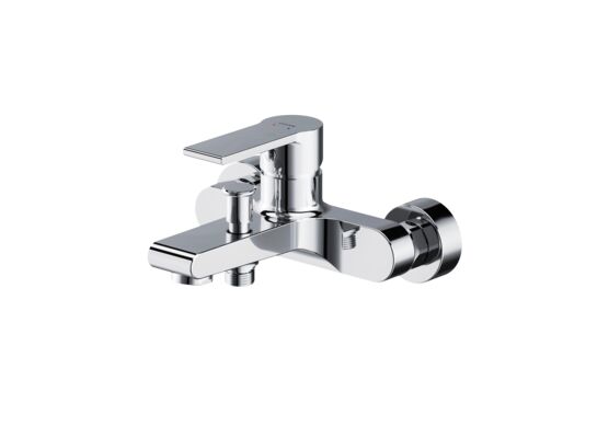 Bateria wannowa ścienna Brasco chrom