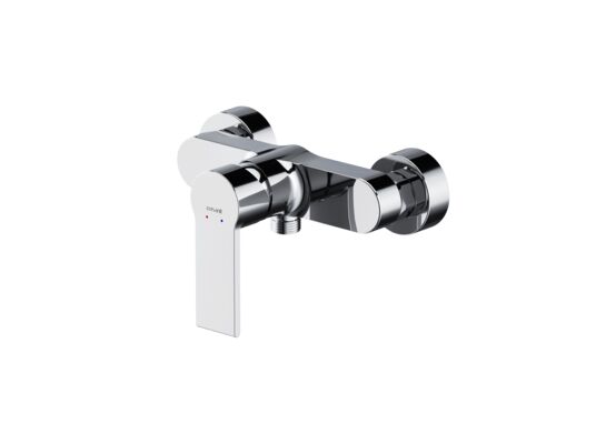 Bateria natryskowa ścienna Brasco chrom