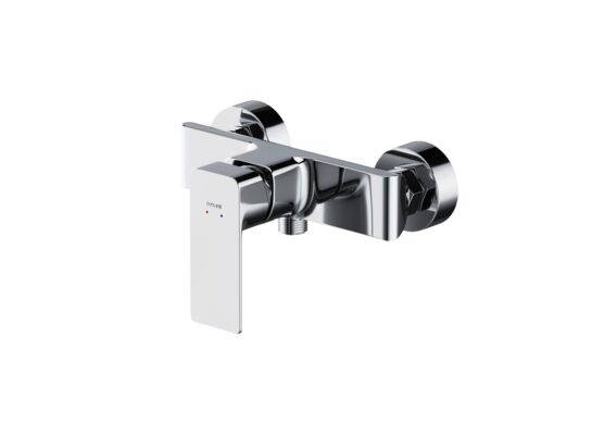 Bateria natryskowa ścienna Suaro chrom