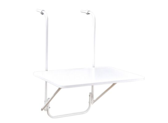 Stolik balkonowy 40 x 60 cm biały