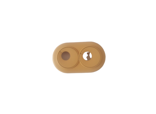 Rozeta na podwójne rurki grzejnikowe plastikowa Buk Ø18