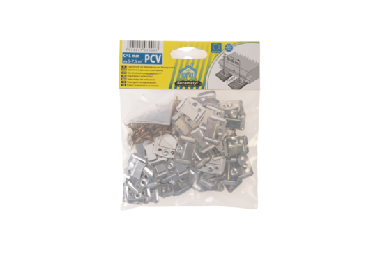 Klamry mocujące do paneli boazeryjnych z gwoździami 1