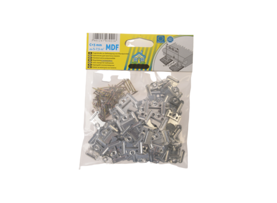 Klamry mocujące do paneli boazeryjnych z gwoździami 3