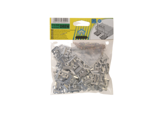 Klamry mocujące do paneli boazeryjnych z gwoździami 4