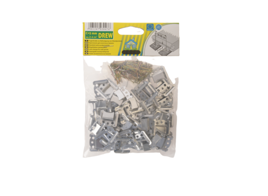 Klamry mocujące do paneli boazeryjnych z gwoździami 5