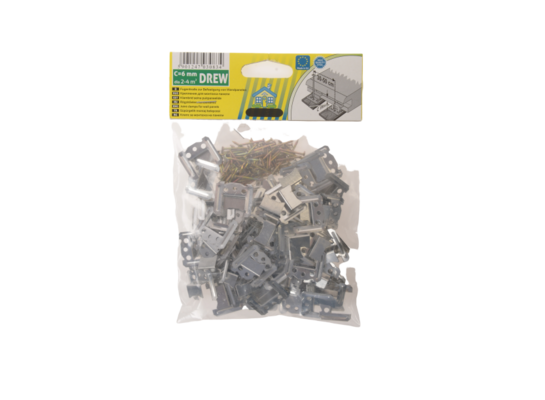 Klamry mocujące do paneli boazeryjnych z gwoździami 6