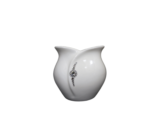 Wazon szkliwiony tulipan Swarovski 15 cm Souvenire