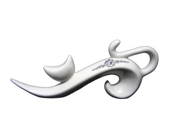 Figurka szkliwiona kot Gatta Swarovski 35 cm Souvenire