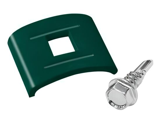 Łącznik łukowy+ wkręt samozrywalny 10 szt. zielony