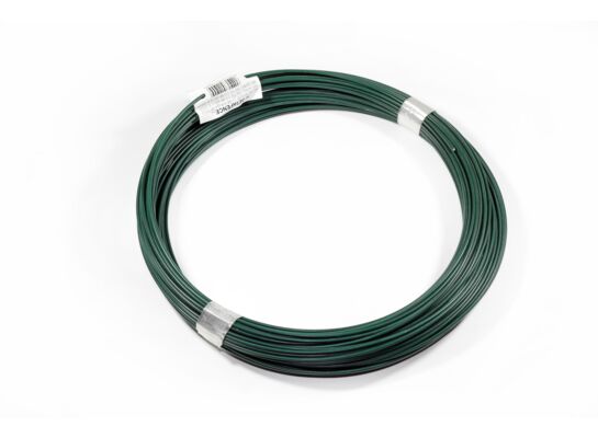 Drut napinający 3,10 mm 55 m ocynk+ PVC zielony