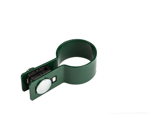 Obejma okrągła końcowa 38 mm ocynk+6005 zielona