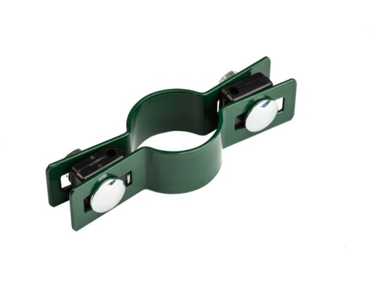 Obejma okrągła pośrednia 38 mm ocynk+6005 zielona