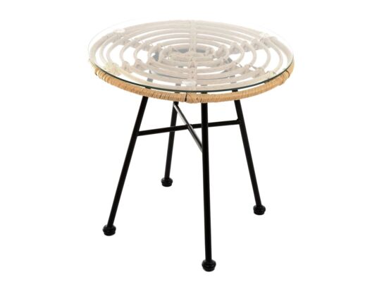 Stolik Desire 50 cm beżowy okrągły