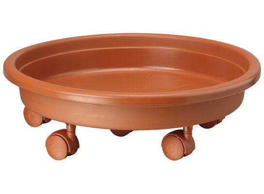 Podstawka na kolkach terrakota