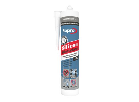 Silikon kamienno-szary 22 310 ml Sopro