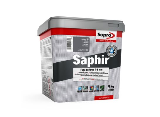 Fuga Saphir 1-6 mm antracyt 66 4 kg Sopro