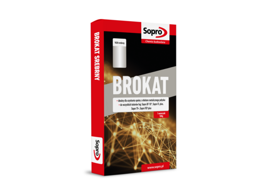 Fuga brokat srebrny 100 g Sopro