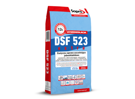 Zaprawa uszczelniająca elastyczna jednoskładnikowa DSF 523 4 kg Sopro