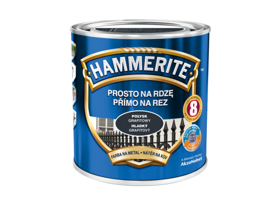 Farba Prosto Na Rdzę Grafitowy Połysk 0,7 l Hammerite