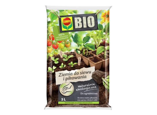 Ziemia BIO do siewu i pikowania 5 l COMPO BIO