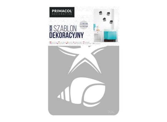 Szablon dekoracyjny MINI nr 204 Shells Primacol