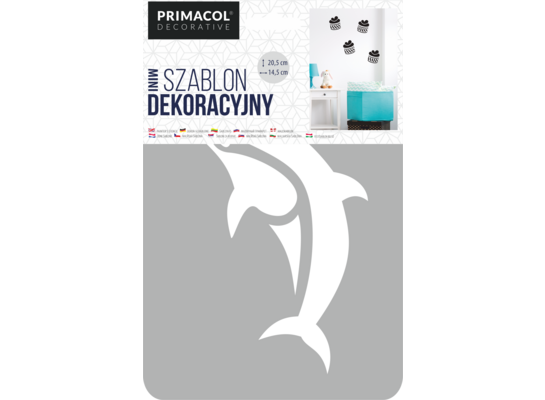 Szablon dekoracyjny MINI nr 205 Dolphi Primacol Decorative