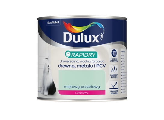 Farba akrylowa Dulux Rapidry 400 ml SAT miętowy pastelowy
