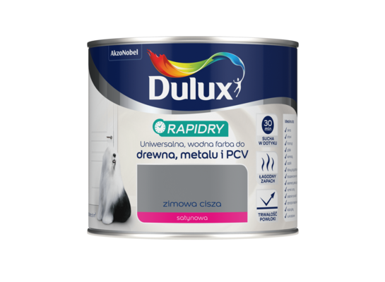 Farba akrylowa Dulux Rapidry 400 ml SAT zimowa cisza